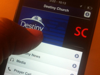 Destiny Church Mobile App app mobile newbie