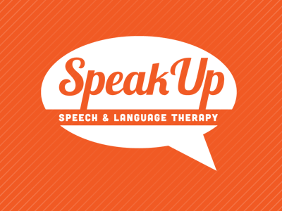 Speakup Shot branding logo minimal orange