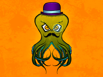 Dr. Kracken illustration photoshop squid wacom