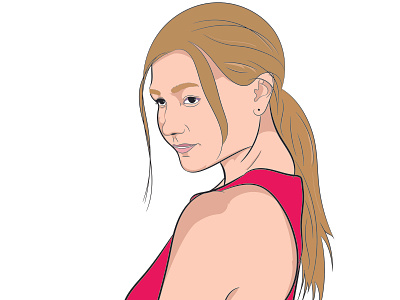 Beautiful girl illustration illustrator vector