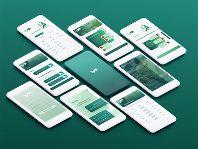 Mobile app app branding design flat graphic design icon nursing ui web