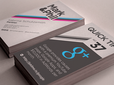 New Business Cards branding business card diagonal identity