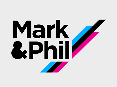 Mark & Phil's Stacked Logo logo