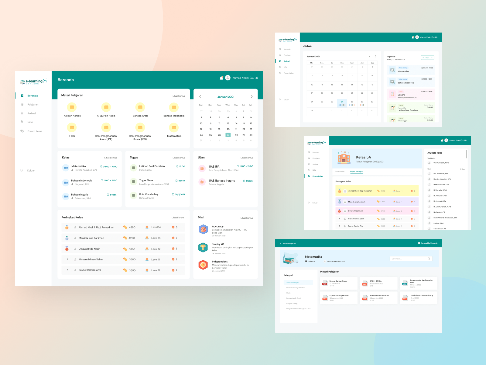 Gamified E Learning App Elementary School By Velia On Dribbble