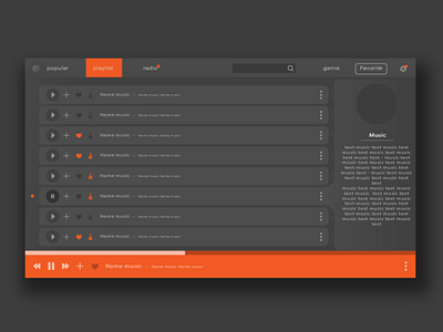 Music player/plaulist/Illustrator