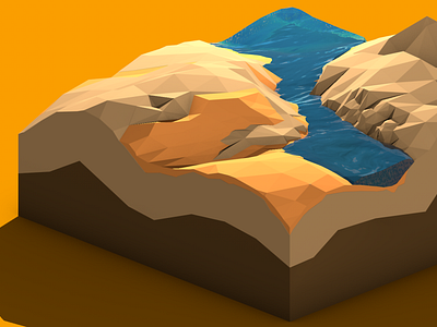 Low poly landscape