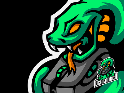 Schleck Schlangen Mascot Logo