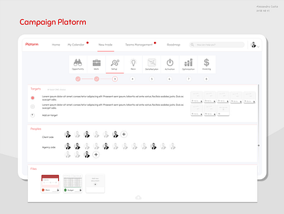 Reworking_UI - Campaign Platform 2/2 design flat interface platform ui concept ui.