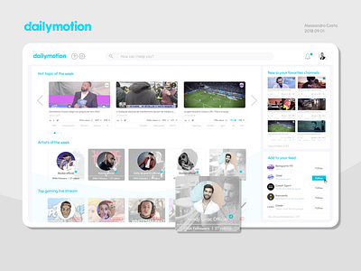 Dailymotion designs, themes, templates and downloadable graphic elements on  Dribbble
