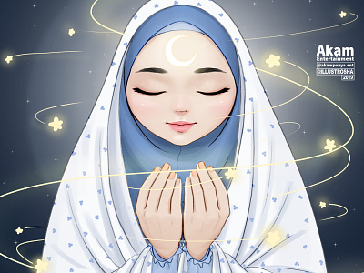 Ramadhan Moonface art digital digital art draw drawing girl hijab illustration islam islamic muslim ramadan kareem ramadhan ramadhan2019 رمضان