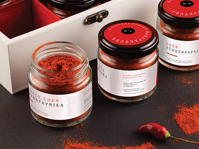 Package design for a Hungarian spice manufacture