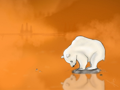 Bear | Global warming artwork bears globalwarming illustration photoshop