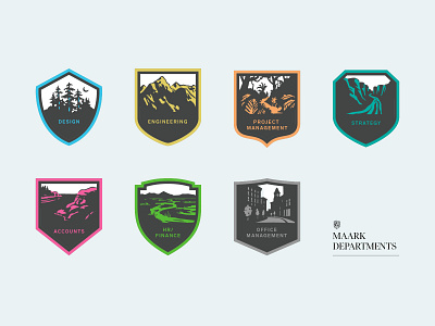 Department Badges animation badge badge design brand branding design graphic graphic design illustration logo logodesign logos shield