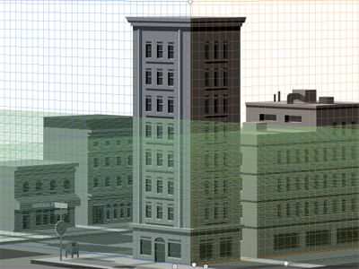 City - Perspective buildings city illustration illustrator perspective tool process street vector