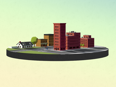 City buildings city illustration illustrator perspective tool photoshop process street vector