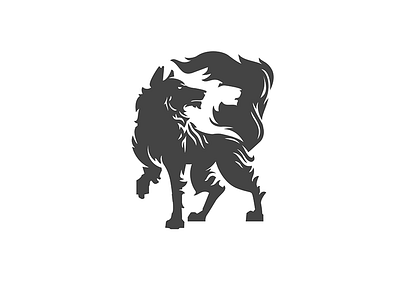 Wolves brand branding crest heraldry identity logo shield