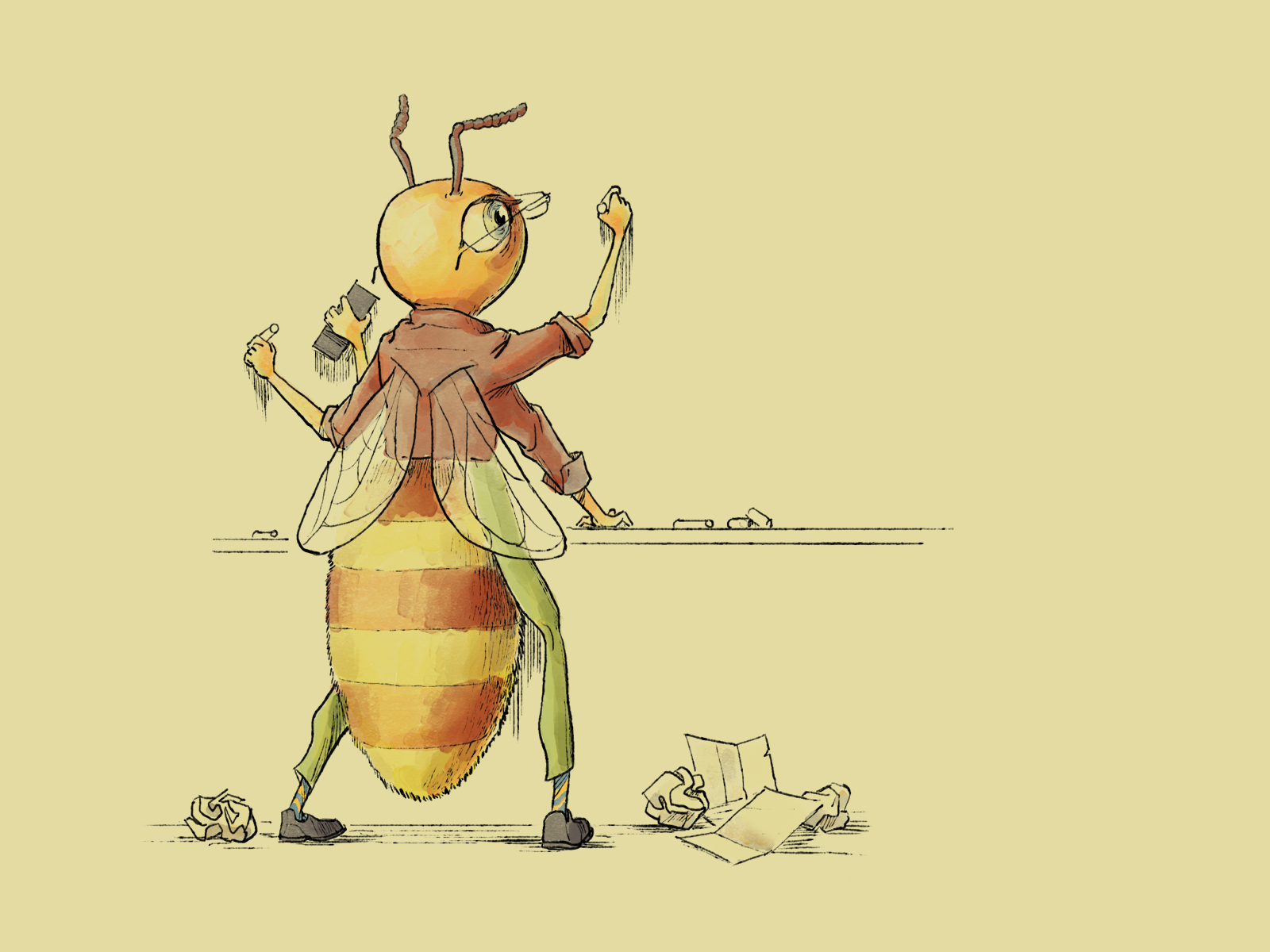 busy-bee-by-brian-weaver-on-dribbble