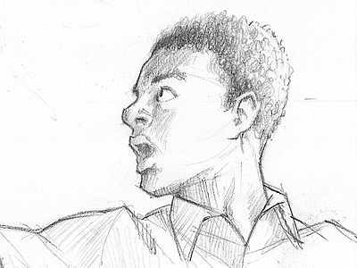 Illustration for feature article – Drawing stage drawing illustration man pencil sketch