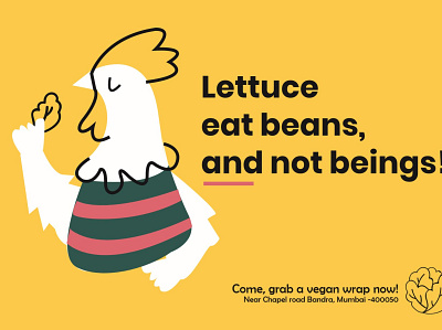 Vegan restaurant advertisment adobe illustrator advertising branding marketing marketing campaign vegan