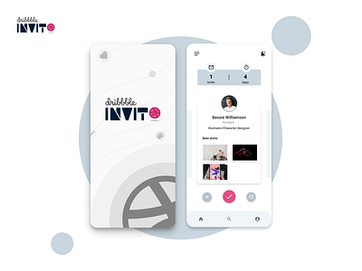 App Design: Dribbble Invito