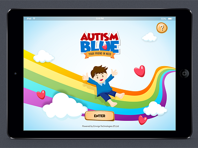 Autism Blue app branding ui