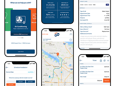 BillyGo On-Demand Services App app app design asset tracking design map tracking mobile apps on demand on demand app service service app services services app