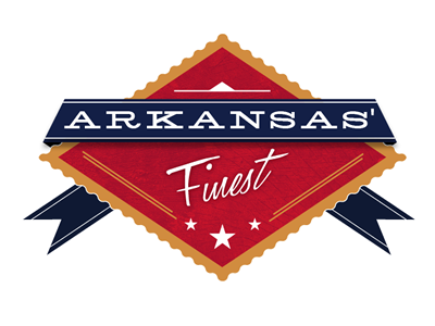 Arkansas' Finest arkansas beer branding finest font label state us