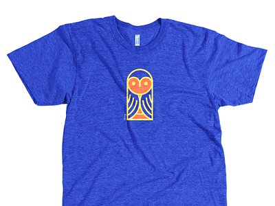 Owl Mark art deco blue branding design illustration owl logo owls vector