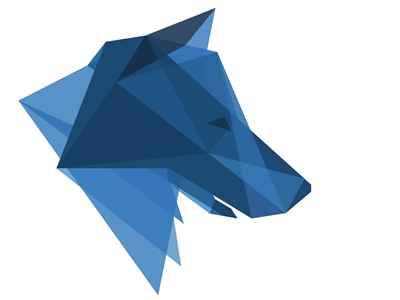 Geometric Wolf angles blue geometric geometry triangle wolf wolves