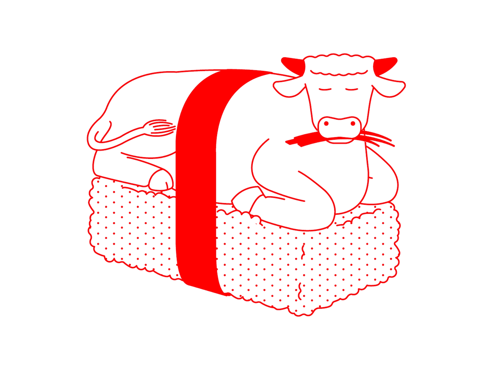 Happy ‘Moo’ Year 2021! animated gif animation happynewyear happynewyear2021 illustration japan japaneseculture ox zodiac