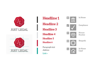 Just Legal Legal - Branding & Website Design identity design responsive web design ui ux web design web development wordpress development