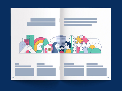 NEC Vision 2020 - Corporate Brochure corporate design editorial layout illustration print print layout