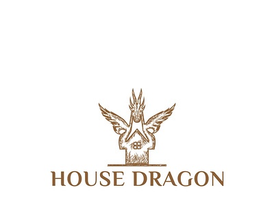 House Dragon logo sketch