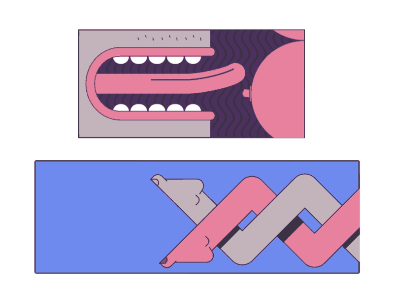 Tongue Twister / Entangled animation eroticart illustration legs lick loop motion panties