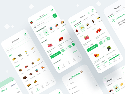 Khodar.com Grocery Delivery app design