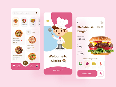 Akalat Food App by Mohamed Nasr on Dribbble