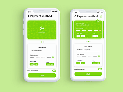 Farha App - Credit Card app branding checkout credit cards design ecommerce app food app logo minimal payment ui ux
