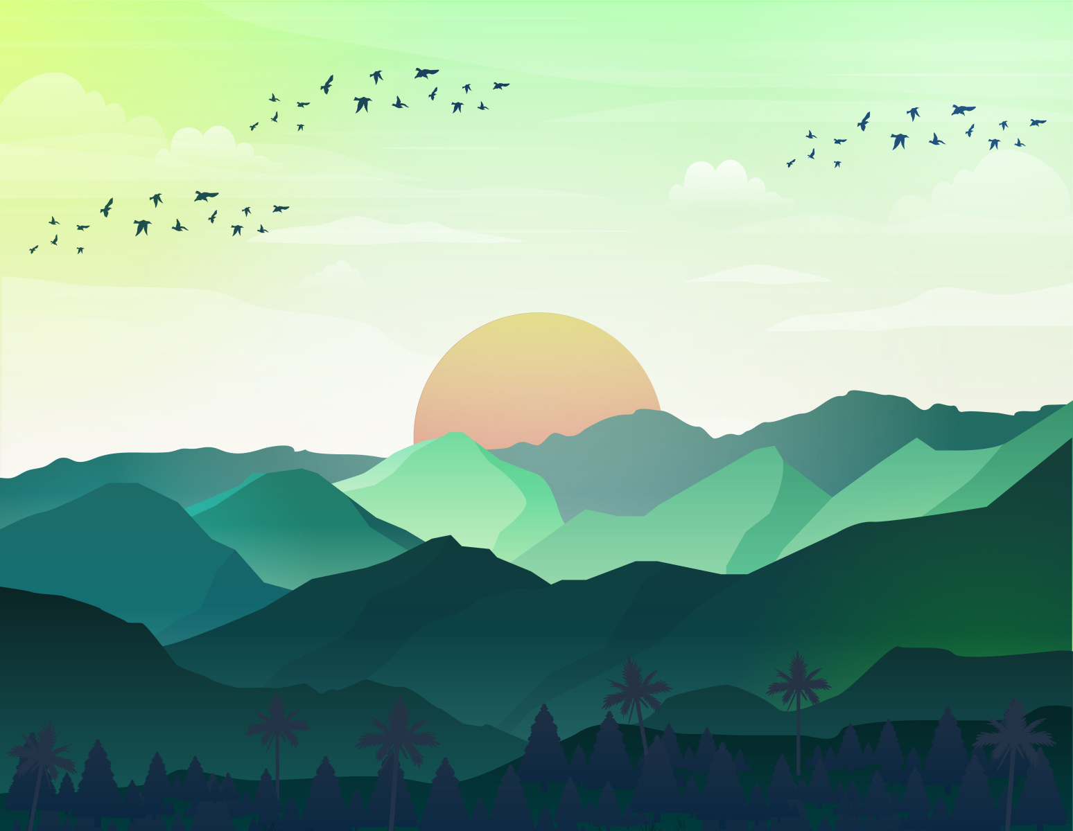 SUNSET NATURE by Partho sarkar on Dribbble