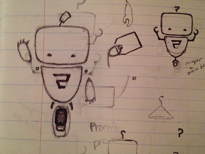 Promi Sketch promi sketch pen and ink robot mechanical promolizers illustration