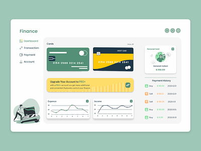 Dashboard Finance adobe xd concept dashboard dashboard ui uidesign
