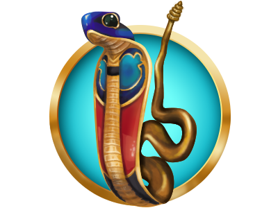 Cobra character design illustration
