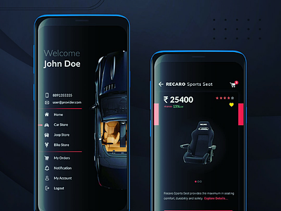 eCommerce app for Auto Accessories android app auto accessories ecommerce app ecommerce development ios app mobile application online stores