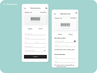Daily UI - Checkout, Neumorphism