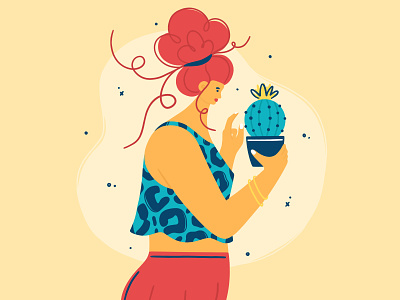 Girl with a Cactus