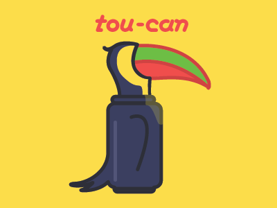Tou-can bird illustration toucan