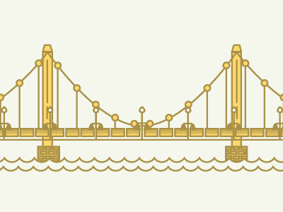 Pittsburgh Bridge bridge illustration minimal pittsburgh
