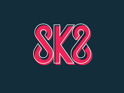 SK8 Concept charleston outline sk8 skate skateboard