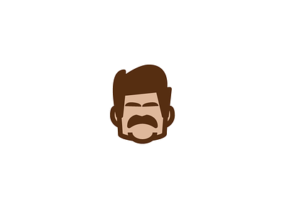 Ron Swanson face icon man nick offerman parks and recreation portrait ron swanson