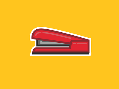 Stapler icon illustration movie office space stapler