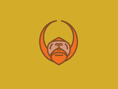 Just Orangutangin' Out animal letter logo o orangutan